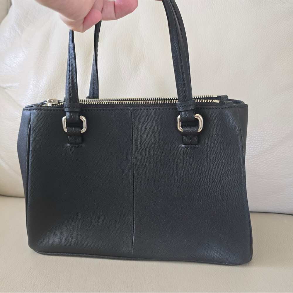 Coach Black Leather Satchel - Picture 6 of 8